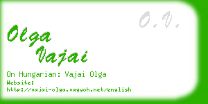 olga vajai business card